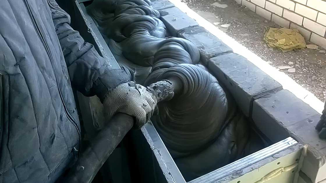 Утопљавање кућа пенастим бетоном